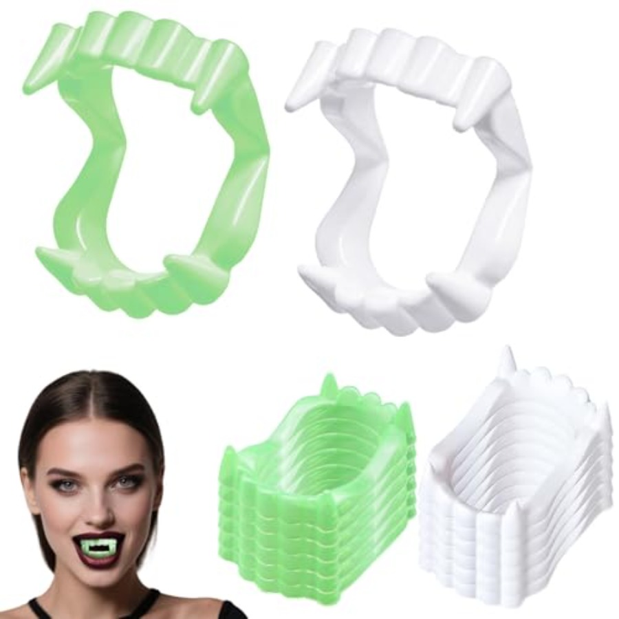 Men'S Vampire Accessories - 12 Buah Gigi Putih Halloween Gigi