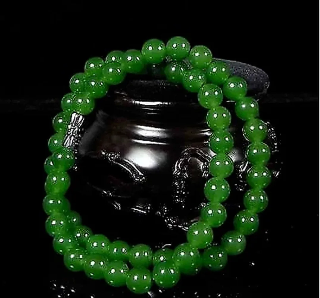 Men Accessories For Gift - Alami Asli Hijau Manik-manik Kalung Bahasa