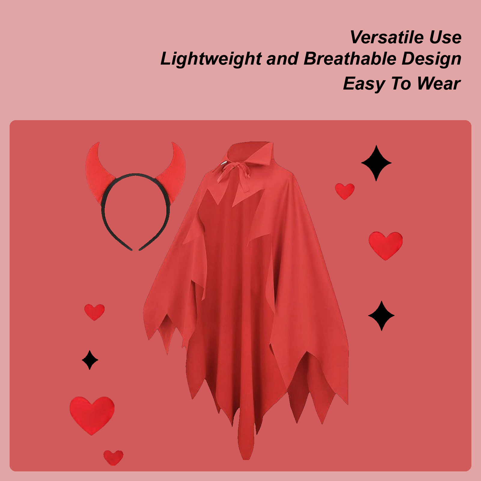 Men'S Vampire Accessories - Jubah Vampir Pakaian Vampir Hiasan Kepala