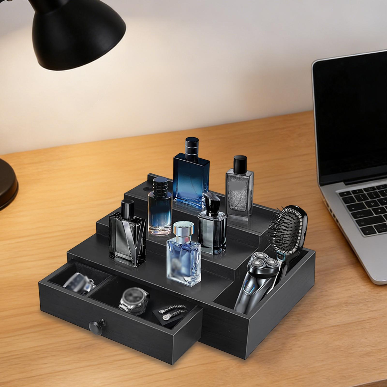 Men Accessories Drawer - Rak Penyimpanan Parfum Berbentuk Trapesium dengan