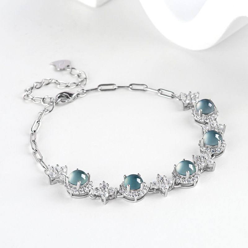 Men Accessories For Gift - Gelang Giok Biru Myanmar Batu Giok