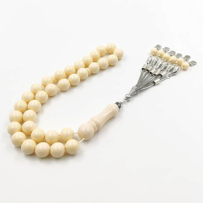 Men Accessories Ethnic - Tasbih Resin Beige, gelang Misbaha Turki,