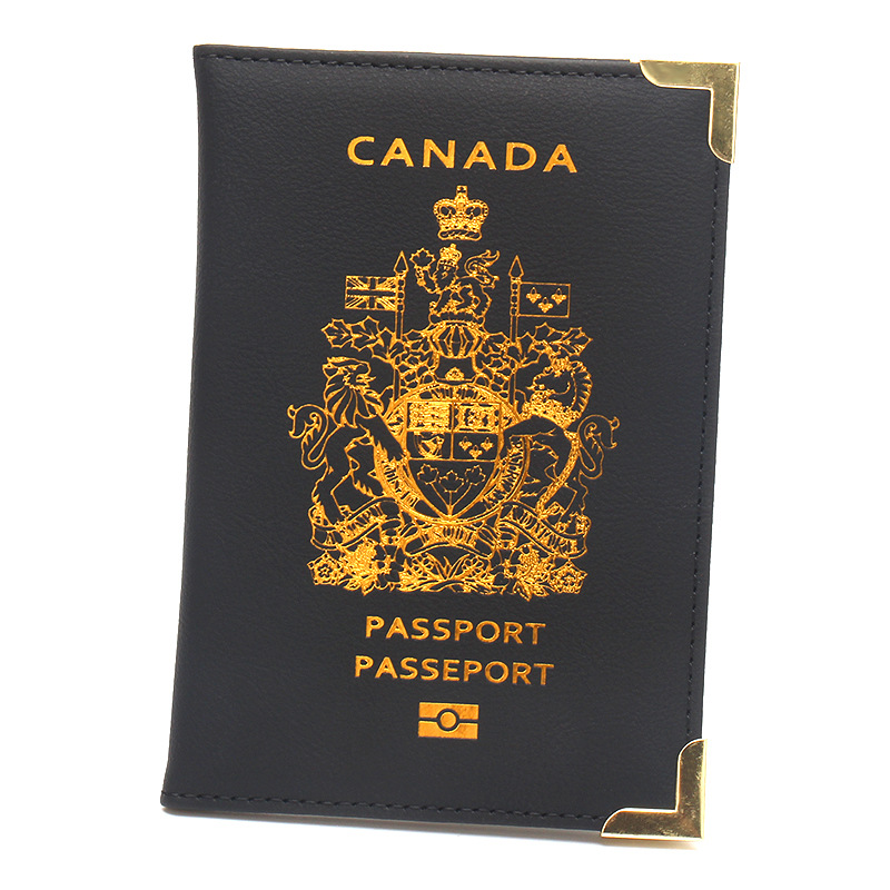 Men'S Accessories Canada - Pemegang paspor Kanada Mode penutup Pu