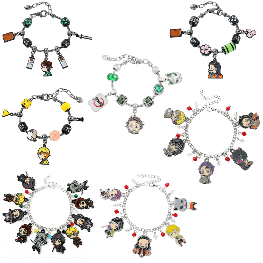 Men Accessories Wrist - Gelang Liontin Anime Demon Slayer Kimetsu