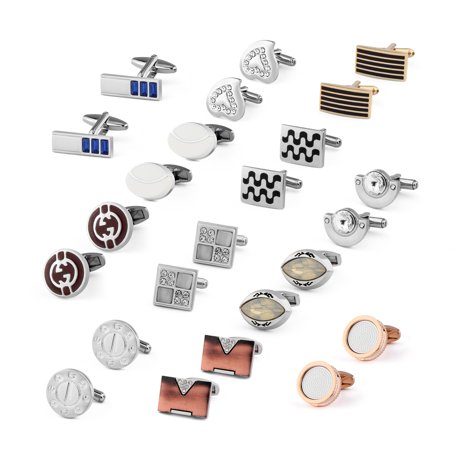 1 pasang manset untuk pria Aks - Men'S Minimalist Accessories ulasan dan harga