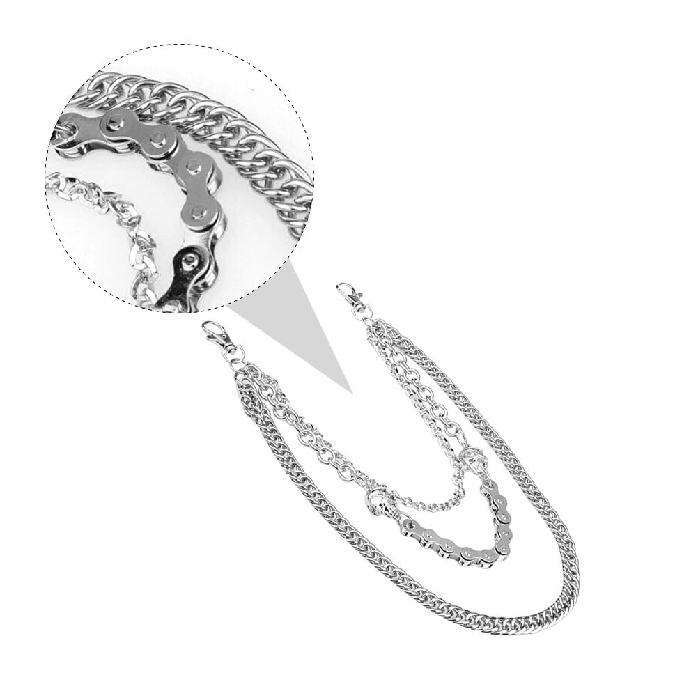 1 buah rantai tengkorak logam  - Men Accessories Silver ulasan dan harga