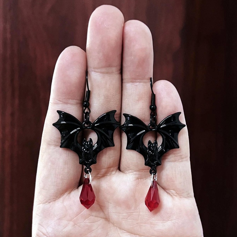 Anting Kelelawar Vampir Gotik  - Men'S Vampire Accessories ulasan dan harga
