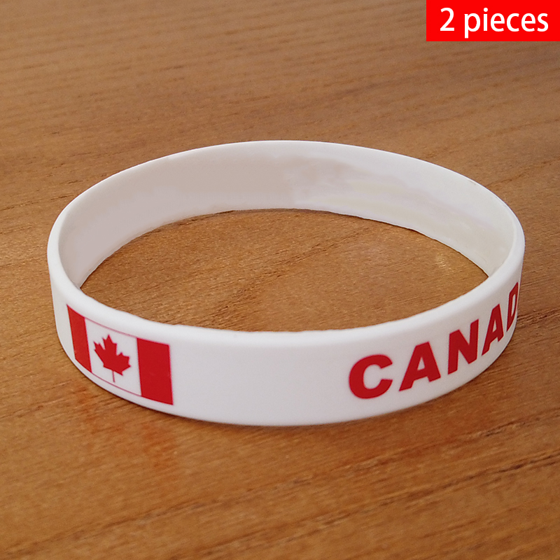 2 buah gelang silikon bendera  - Men'S Accessories Canada ulasan dan harga