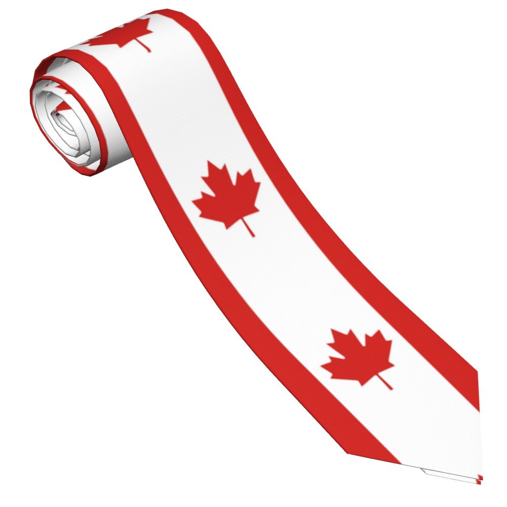Bendera Kanada dasi poliester  - Men'S Accessories Canada ulasan dan harga