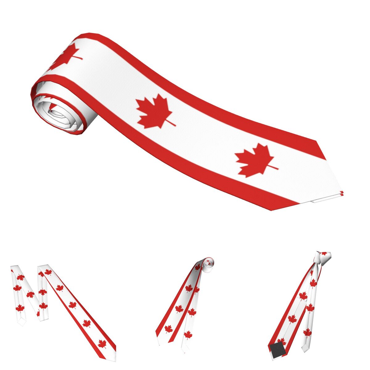 Bendera Kanada dasi poliester  - Men'S Accessories Canada ulasan dan harga