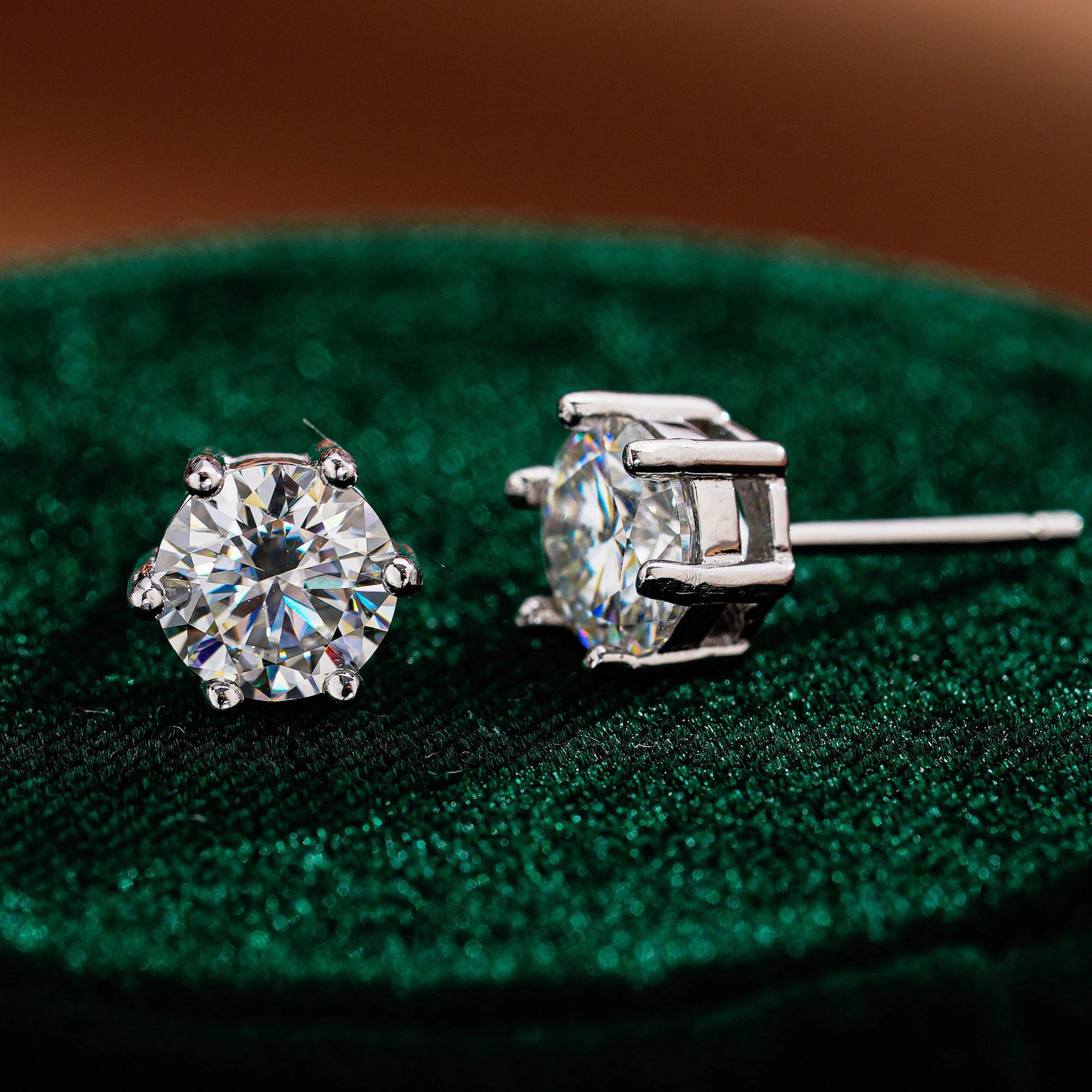 Anting-anting Moissanite Bulat - Men'S Minimalist Accessories ulasan dan harga