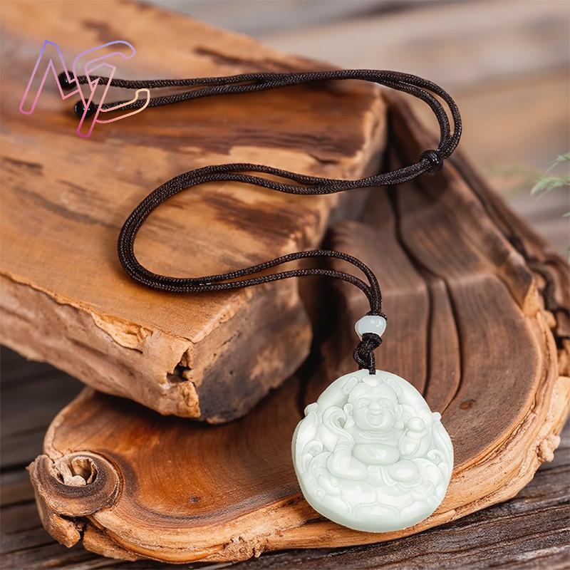 Kalung Liontin Nezha Giok Asli - Men Accessories For Gift ulasan dan harga