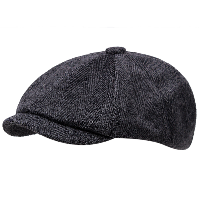 Topi Segi Delapan Wol Gangster - Men'S Accessories Canada ulasan dan harga