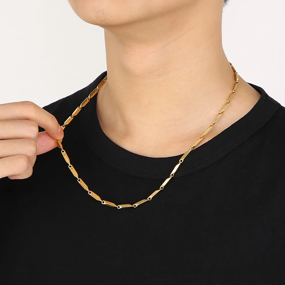 Stainless Steel Rantai Kalung  - Men Accessories Ethnic ulasan dan harga