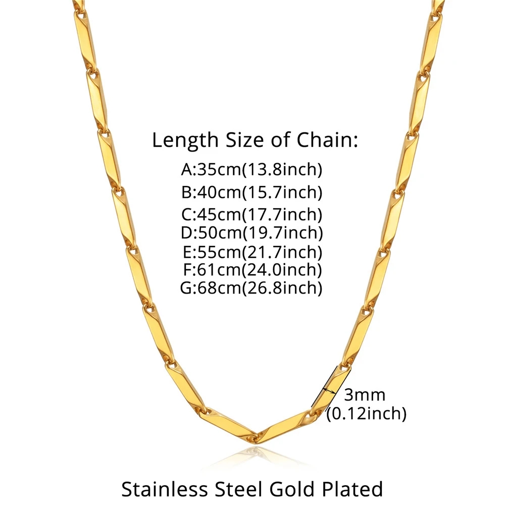 Stainless Steel Rantai Kalung  - Men Accessories Ethnic ulasan dan harga
