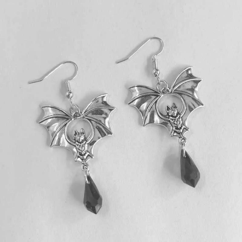 1 Pasang Anting Kelelawar Vamp - Men'S Vampire Accessories ulasan dan harga