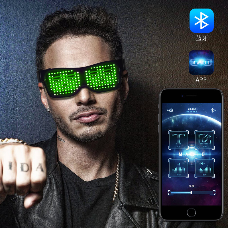 Kacamata LED Dewasa Kontrol Ap - Men Accessories App ulasan dan harga